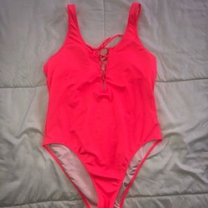 Pink One-Piece Bathing Suit